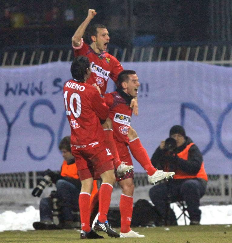 Football. Ekstraklasa. Odra Wodzislaw - Piast Gliwice. 12.03.2010