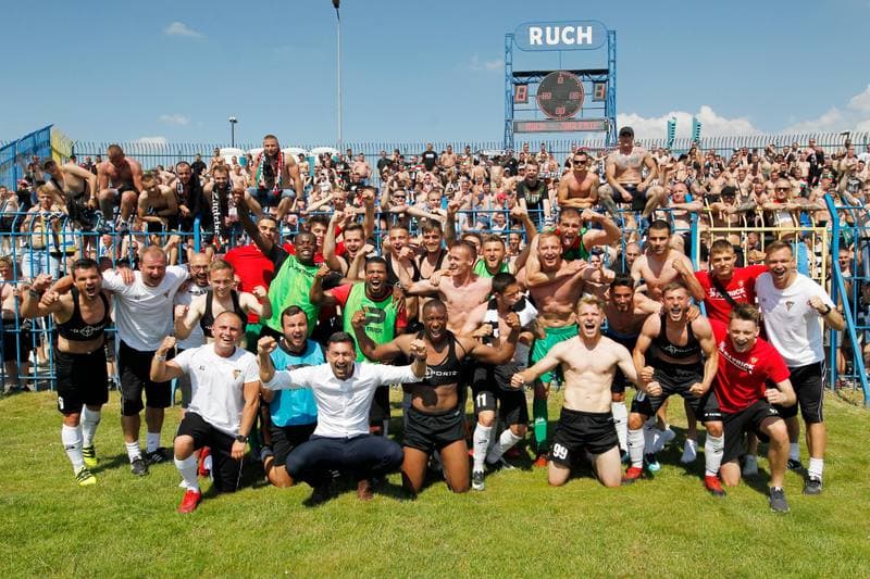 Football. Nice I Liga. Ruch Chorzow - Zaglebie Sosnowiec. 27.05.2018