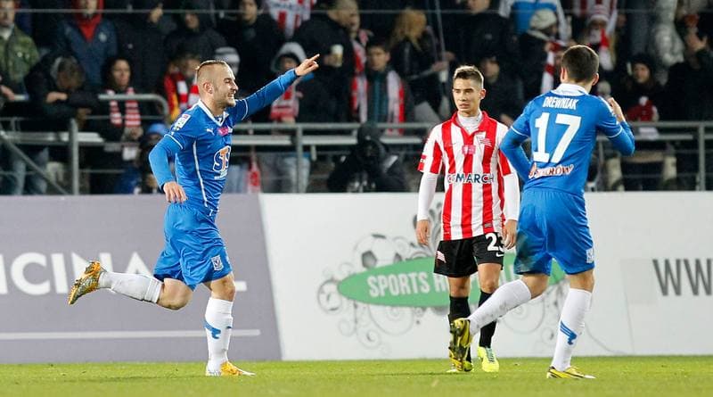Football. T-Mobile Ekstraklasa. Cracovia Krakow - Lech Poznan. 25.11.2013