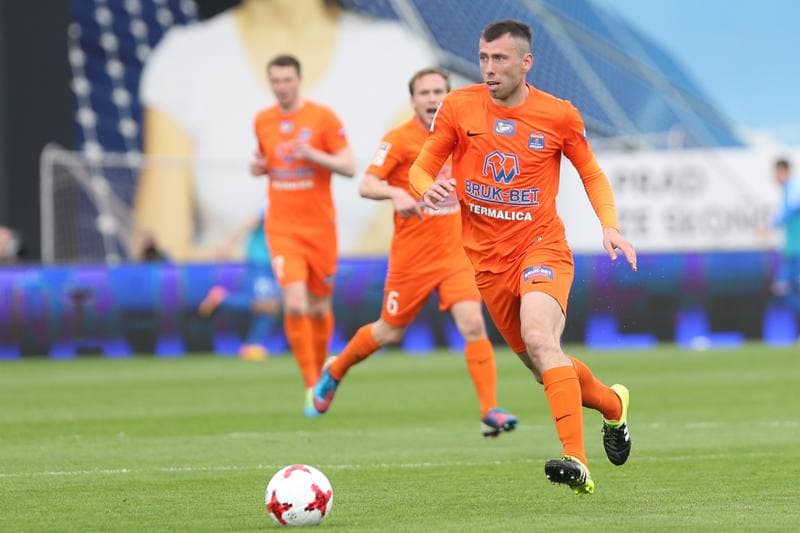Football. Lotto Ekstraklasa. Bruk-Bet Termalica Nieciecza - Lech Poznan. 07.05.2017