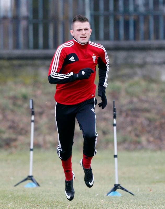 Football. Gornik Zabrze. Training. 08.01.2014