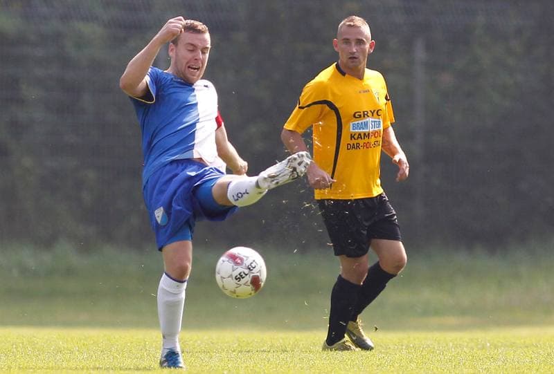 Football. IV Liga. Slavia Ruda Slaska - Gwarek Tarnowskie Gory. 06.09.2014
