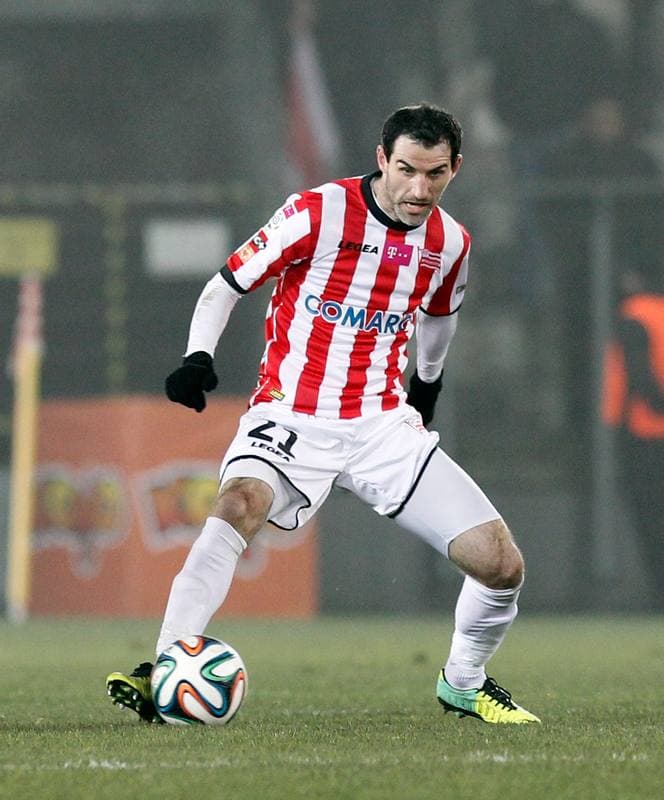 Football. T-Mobile Ekstraklasa. Cracovia Krakow - Jagiellonia Bialystok. 06.12.2014