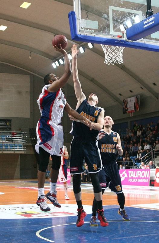 Basketball. Tauron Basket Liga. MKS Dabrowa Gornicza - Asseco Gdynia. 03.01.2015