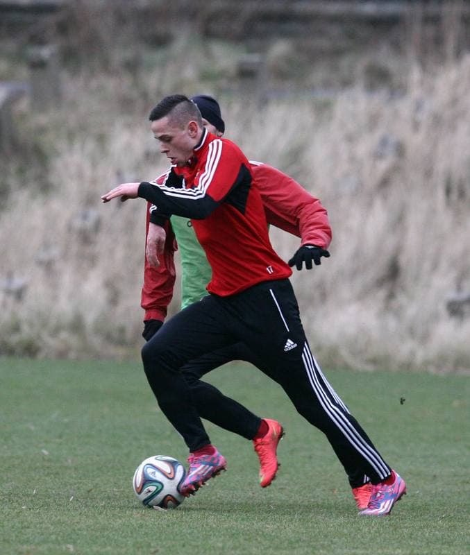 Football. Gornik Zabrze. Training. 25.02.2014