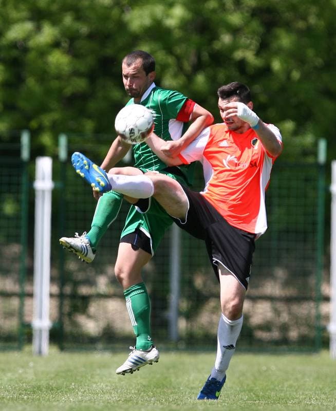 Football. III Liga Opolsko Slaska. Grunwald Ruda Slaska - Pniowek Pawlowice Slaskie. 16.05.2015