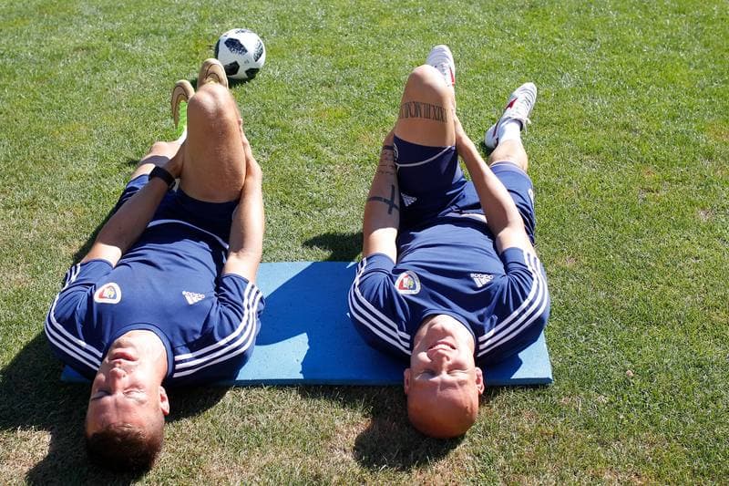 Football. Piast Gliwice. Training. 07.08.2018
