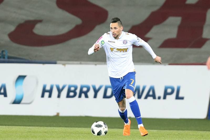 Football. Sparing. Gornik Zabrze - Hajduk Split. 24.03.2018