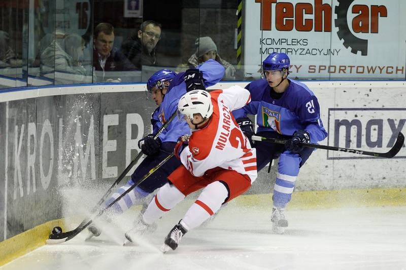 Ice Hockey. U20 World Championship Division I. Poland - Italy. 09.12.2018