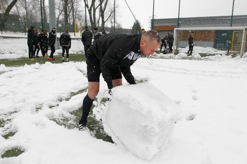 Football. GKS Katowice. Training. 14.01.2019