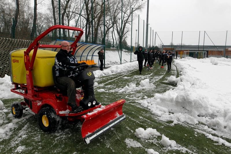 Football. GKS Katowice. Training. 14.01.2019