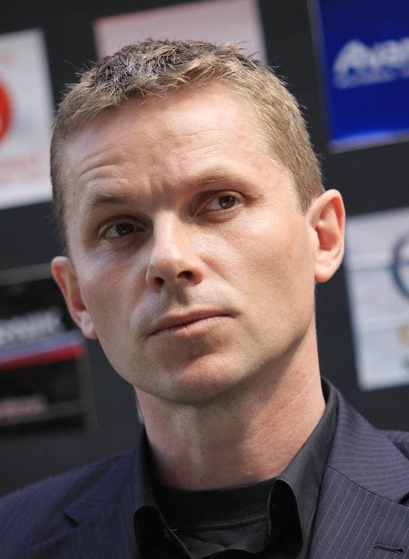 Football. Gornik Zabrze. Press Conference. 19.04.2010