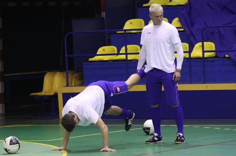 Football. Ruch Chorzow. Training. 10.01.2011