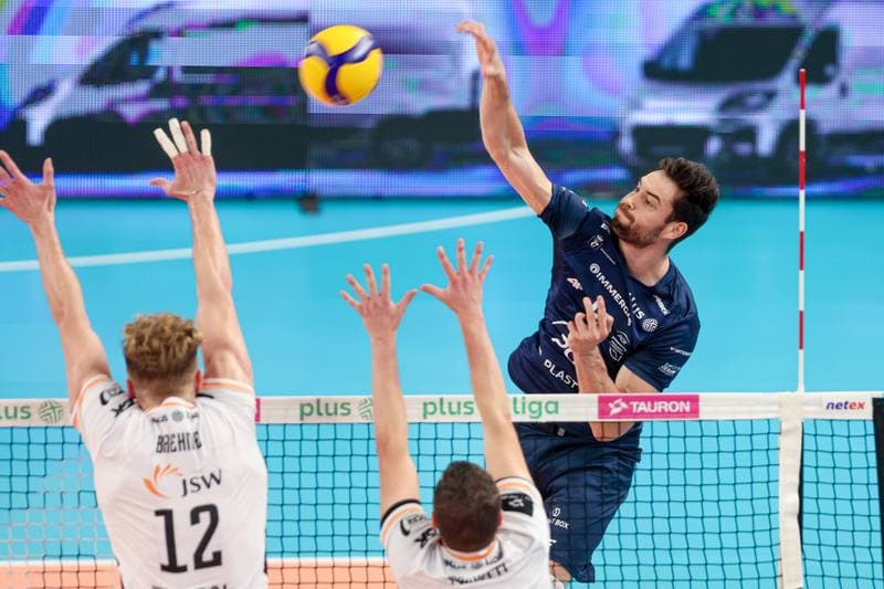 Volleyball. PlusLiga. Jastrzebski Wegiel - PGE Projekt Warszawa. 01.10.2024