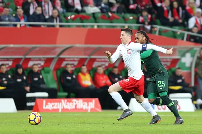 Football. International Friendly. Poland - Nigeria. 23.03.2018