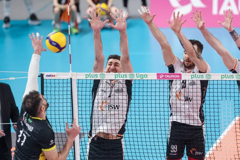 Volleyball. PlusLiga. Jastrzebski Wegiel - PGE GiEK Skra Belchatow. 09.02.2025