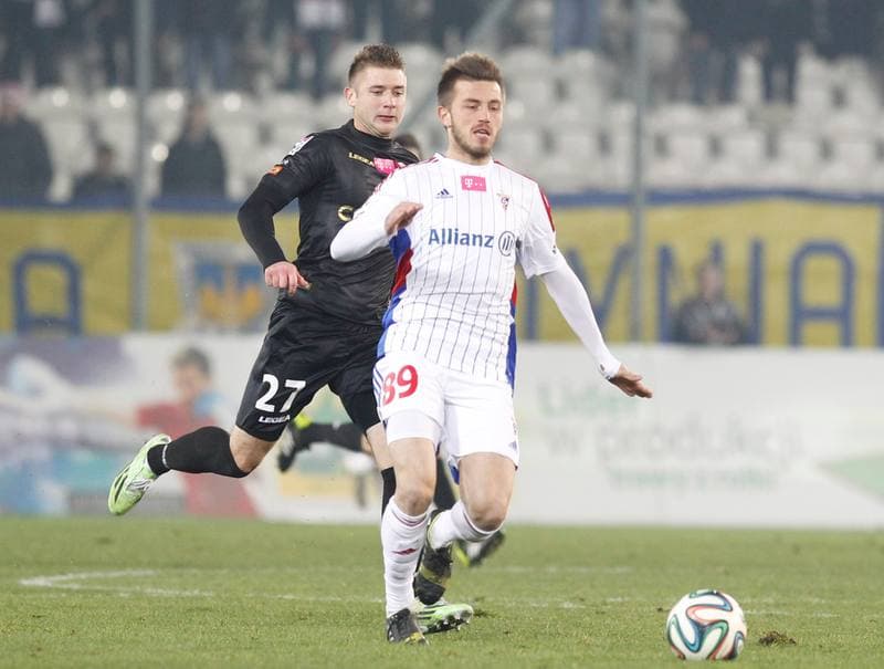 Football. T-Mobile Ekstraklasa. Cracovia Krakow - Gornik Zabrze. 24.11.2014