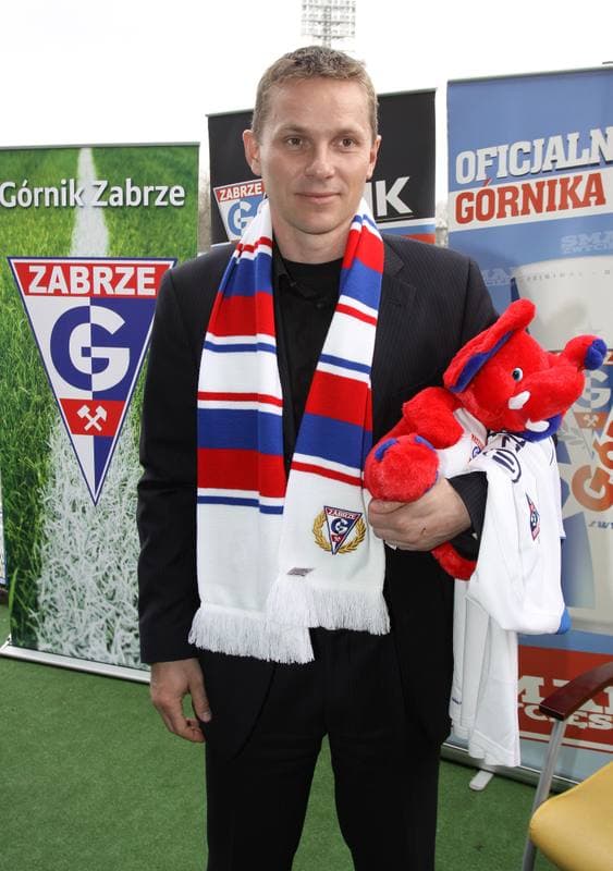 Football. Gornik Zabrze. Press Conference. 19.04.2010