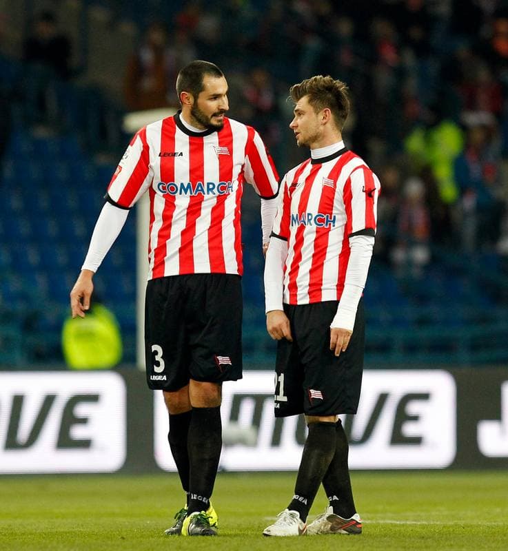 Football. T-Mobile Ekstraklasa. Wisla Krakow - Cracovia Krakow. 23.02.2014