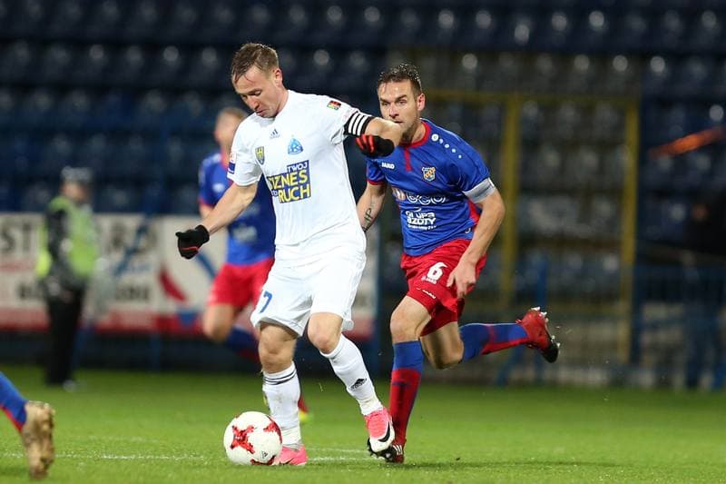 Football. Nice I Liga. Ruch Chorzow - Odra Opole. 29.10.2017