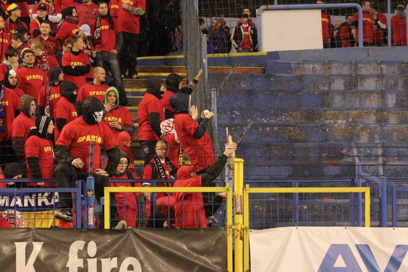 Football. Gambrinus Liga. Banik Ostrava - Sparta Prague. 20.04.2013