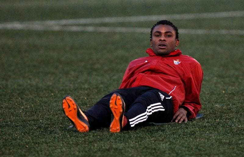 Football. Gornik Zabrze. Training. 08.01.2014