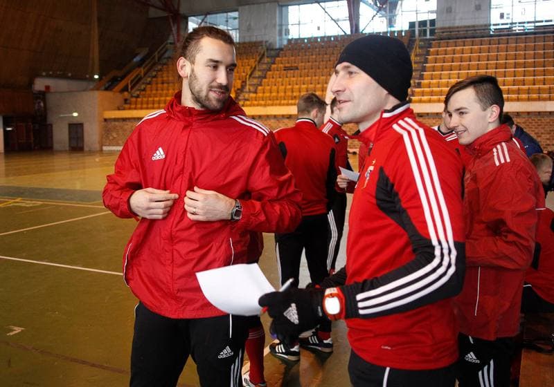Football. Gornik Zabrze. Training. 07.01.2015