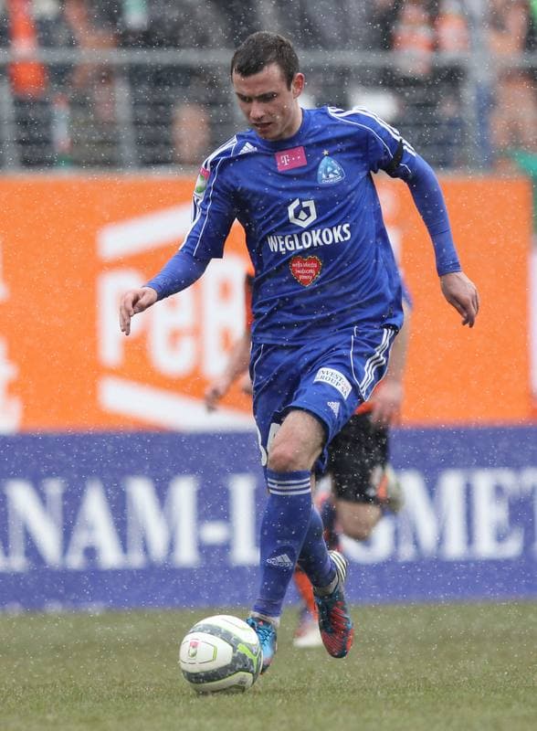 Football. T-mobile Ekstraklasa. Zaglebie Lubin - Ruch Chorzow. 01.04.2013