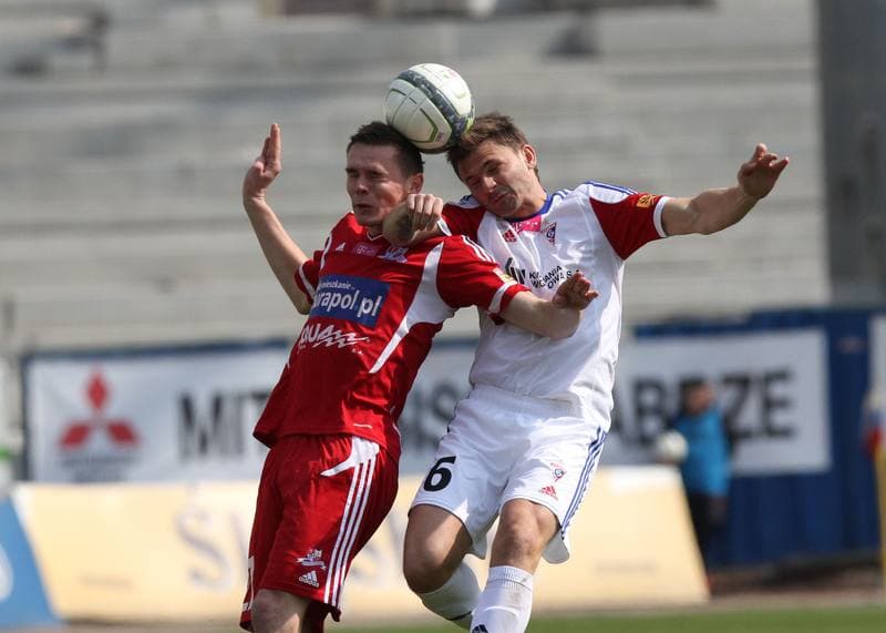 Football. T-Mobile Ekstraklasa. Gornik Zabrze - Podbeskidzie Bielsko-Biala. 27.04.2012