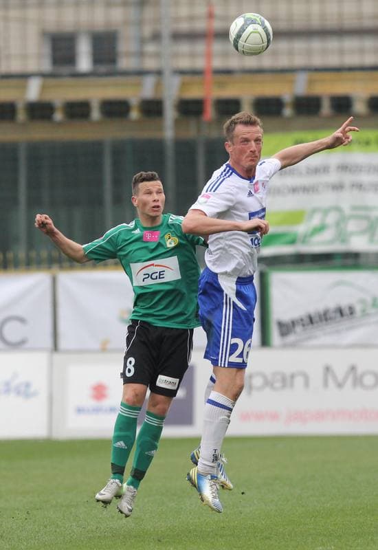 Football. T-Mobile Ekstraklasa. Podbeskidzie Bielsko-Biala - GKS Belchatow. 20.04.2013