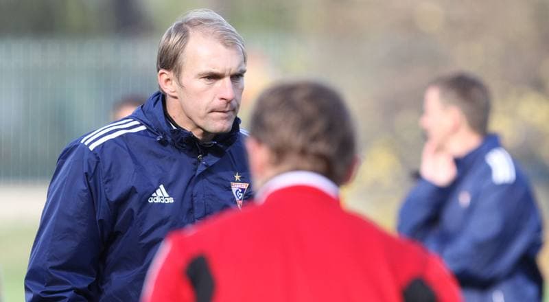 Football. Gornik Zabrze. Training. 01.11.2013