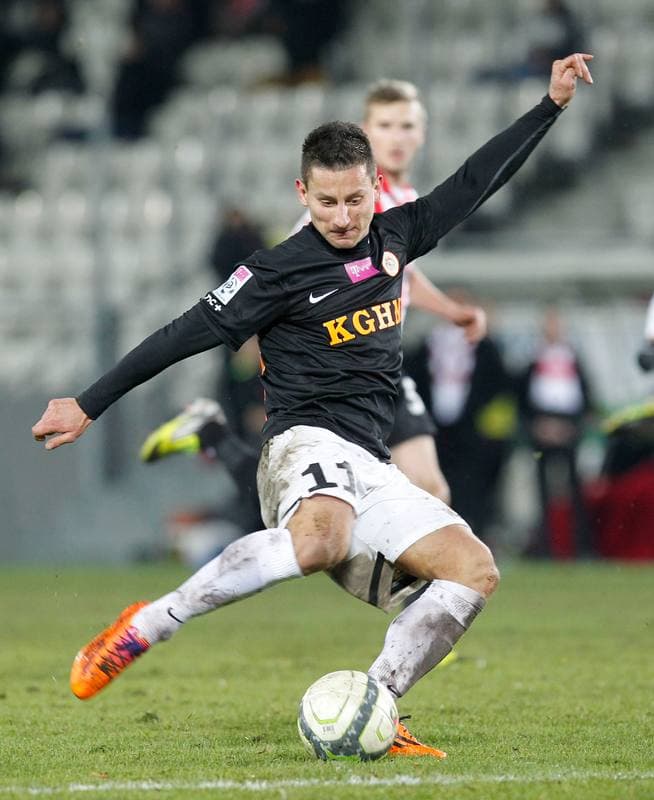 Football. T-Mobile Ekstraklasa. Cracovia Krakow - Zaglebie Lubin. 09.12.2013