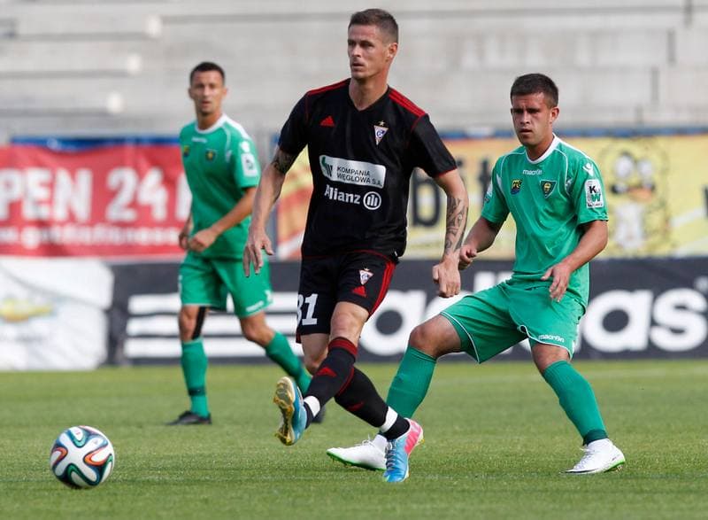 Football. Sparing. Gornik Zabrze - GKS Katowice. 12.07.2014