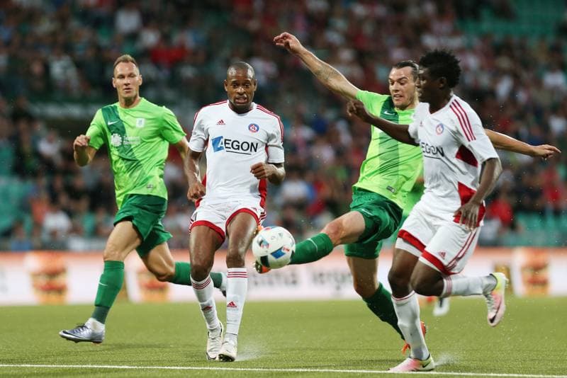 Football. Champions League. AS Trencin - Olimpija Ljubljana. 20.07.2016