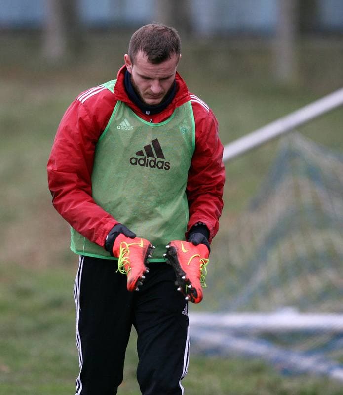 Football. Gornik Zabrze. Training. 25.02.2014