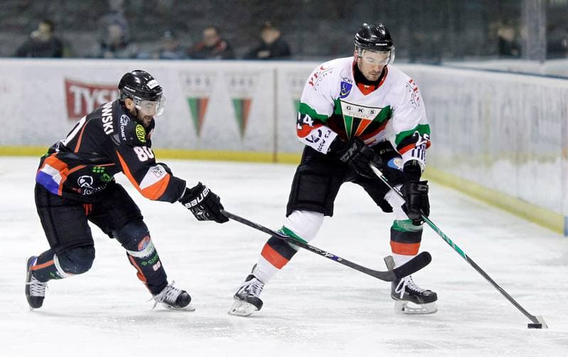 Ice Hockey. Polska Hokej Liga. GKS Tychy - Ciarko KH Sanok. 24.01.2014