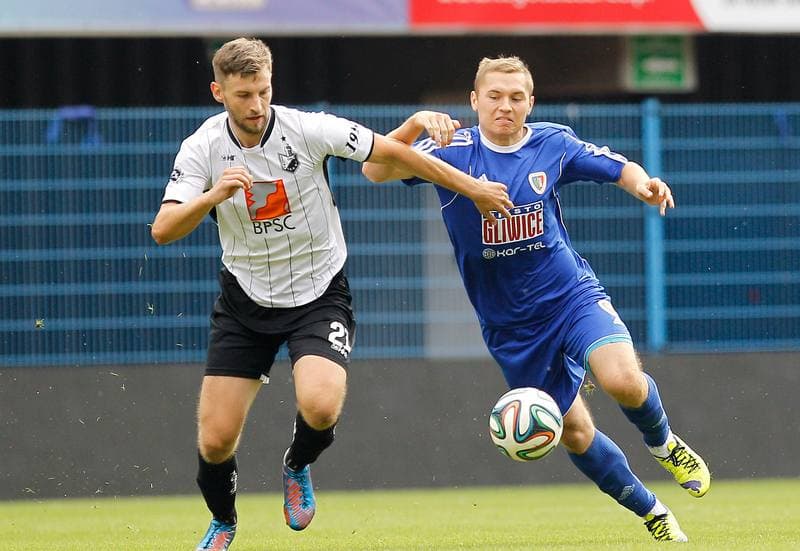 Football. III Liga Opolsko Slaska. Piast II Gliwice - Szombierki Bytom. 22.08.2015