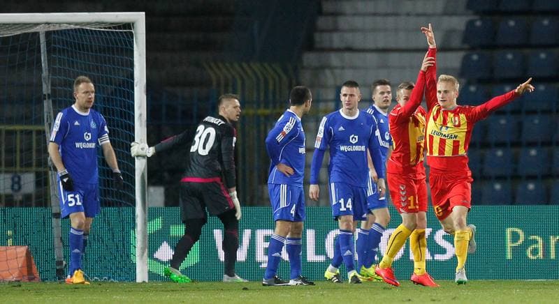 Football. PKO BP Ekstraklasa. Ruch Chorzow - Korona Kielce. 01.12.2015