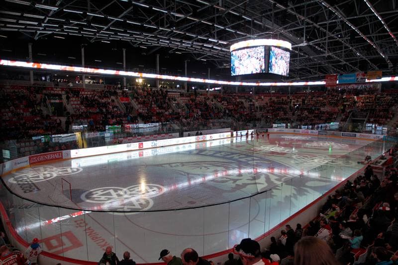 Ice Hockey. Tipsport Extraliga. Ocelari Trinec - Bili Tygri Liberec. 05.02.2017