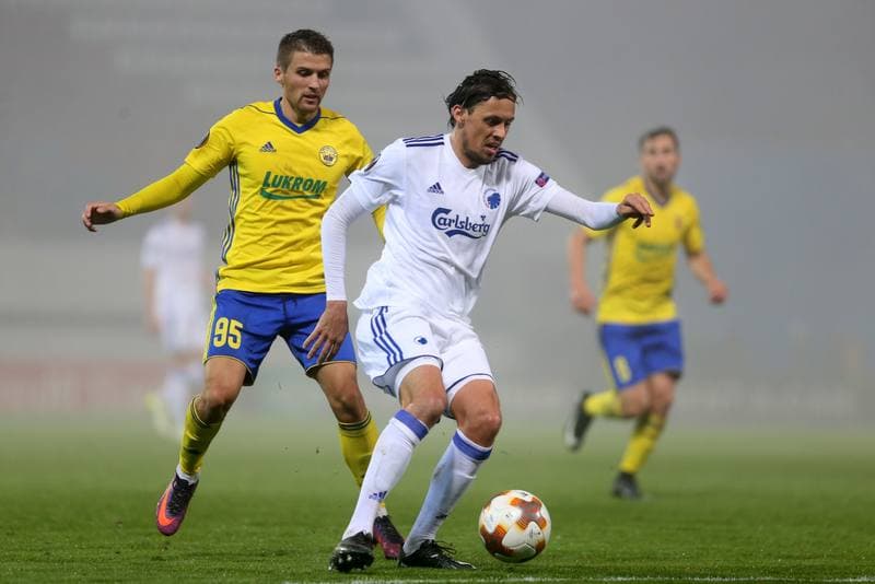Football. UEFA Europa League. FC Zlin - FC Copenhagen. 19.10.2017