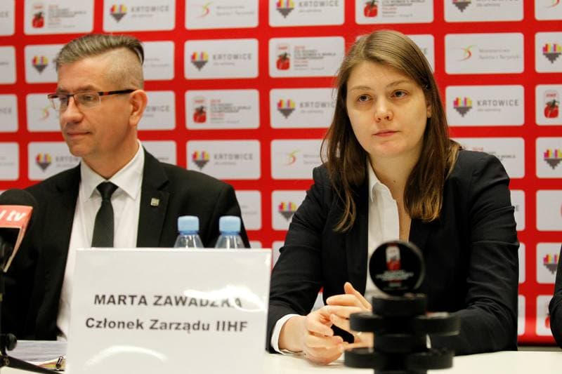 Ice Hockey. Poland women's national team. Press Conference. 05.01.2018