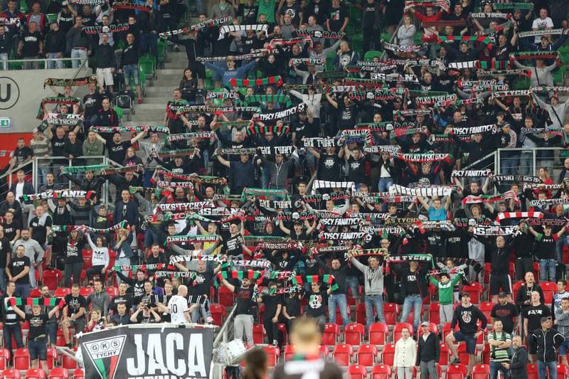 Football. Nice I Liga. GKS Tychy - Miedz Legnica. 04.05.2018