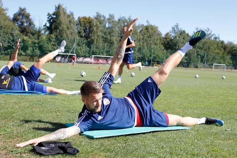 Football. Piast Gliwice. Training. 07.08.2018
