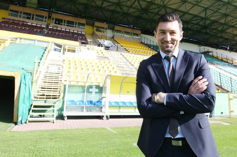 Football. GKS Katowice. Press Conference. 15.10.2018