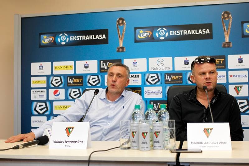 Football. Zaglebie Sosnowiec. Press Conference. 16.10.2018