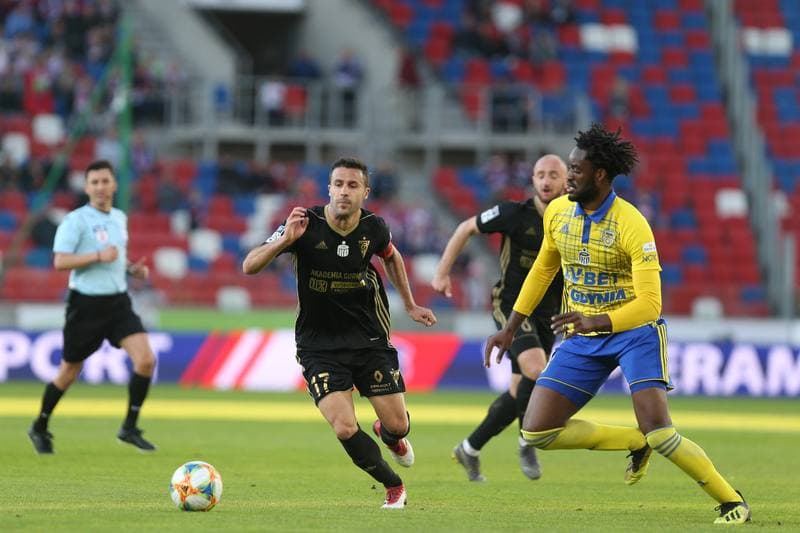 Football. Lotto Ekstraklasa. Gornik Zabrze - Arka Gdynia. 22.04.2019
