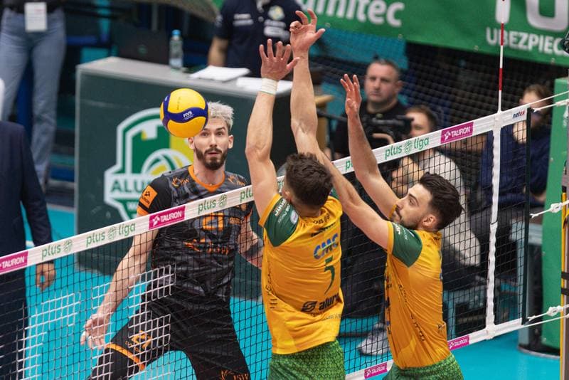 Volleyball. PlusLiga. Aluron CMC Warta Zawiercie - Jastrzebski Wegiel. 24.04.2024