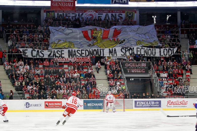 Ice Hockey. Tipsport Extraliga. Ocelari Trinec - Bili Tygri Liberec. 05.02.2017