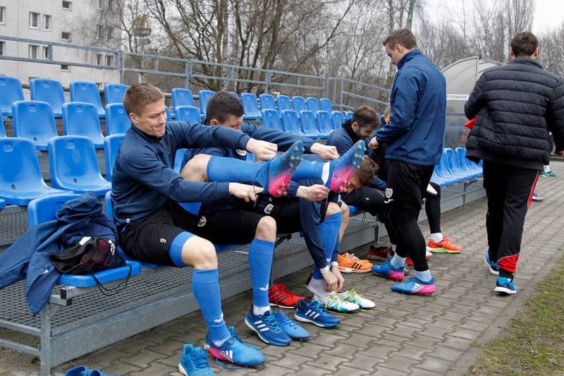 Football. Piast Gliwice. Training. 15.03.2017