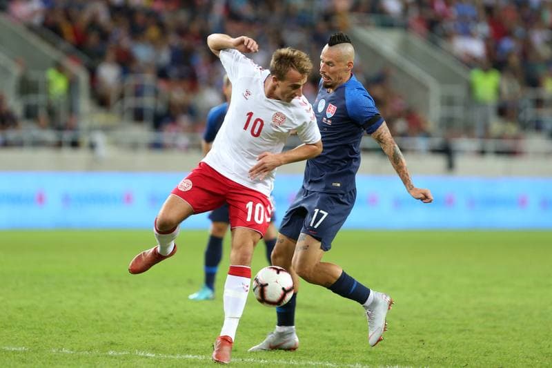Football. International Friendly. Slovakia - Denmark. 05.09.2018
